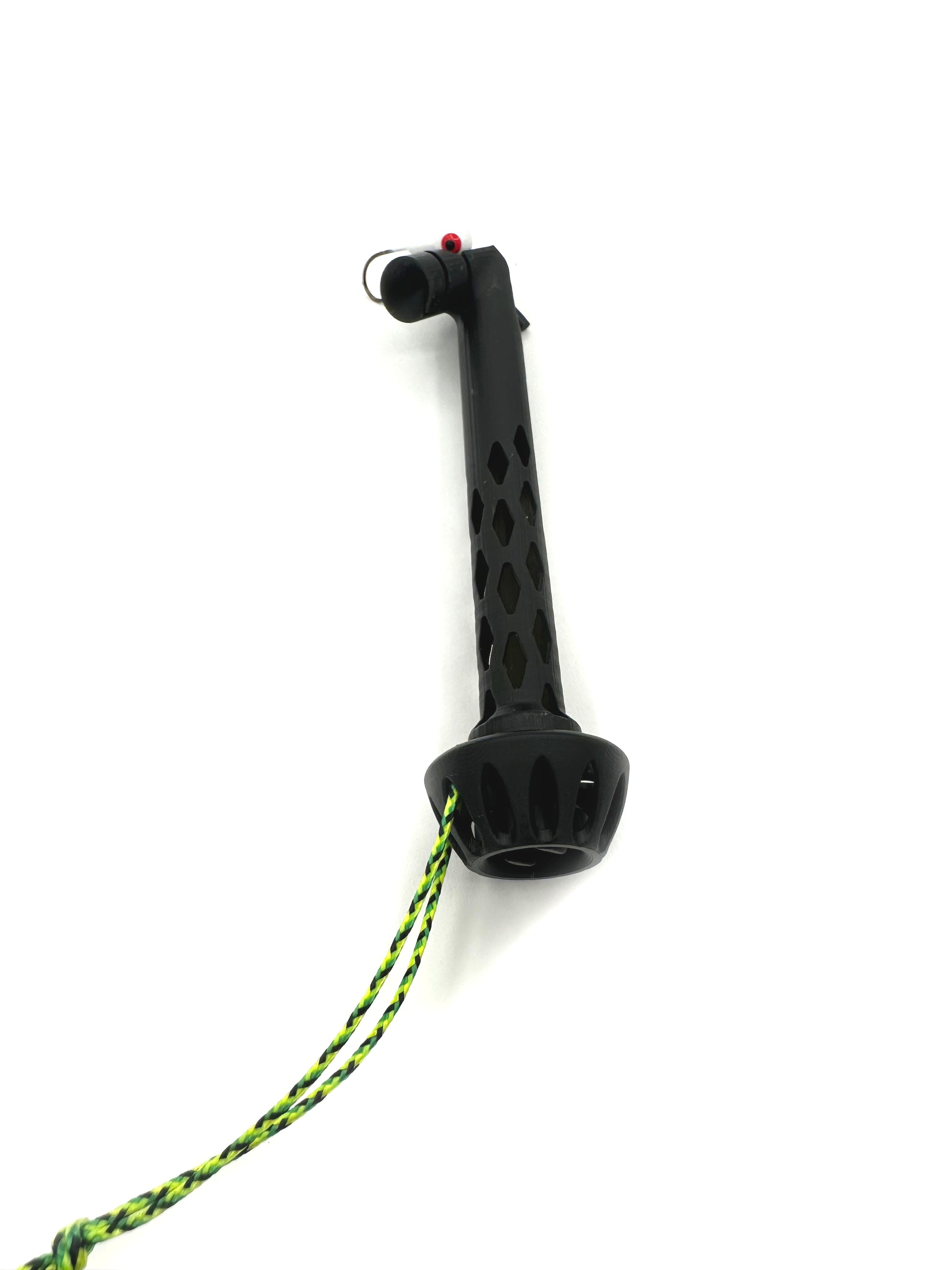 Black fishing hook threader